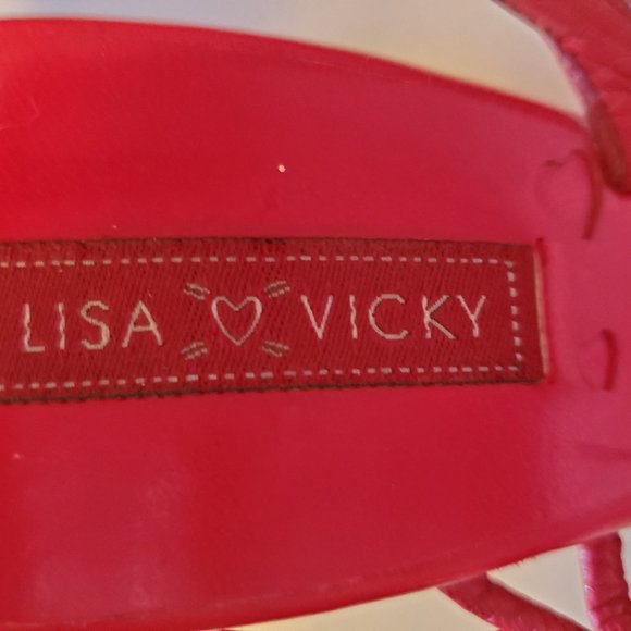 Lisa Vicky Wedge Sandals Size 4M - Picture 2 of 7
